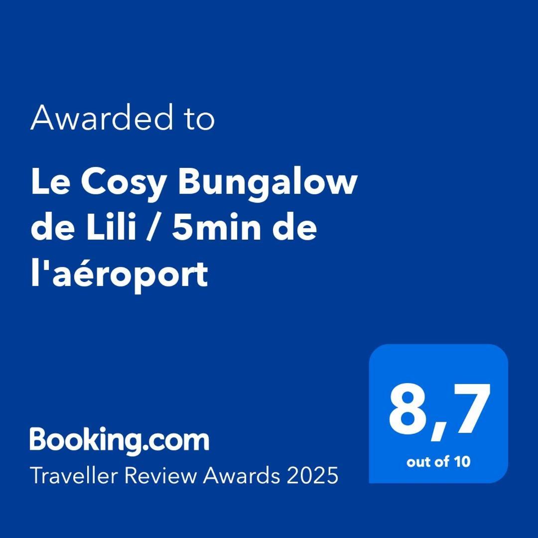 Le Cosy Bungalow De Lili / 5Min De L'Aeroport 레자빔 외부 사진